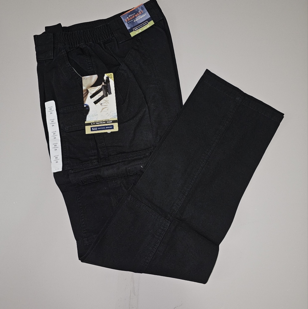 5.11 Tactical Series Pants 100% Cotton Canvas Black Women Size W30/L34‎ NWT
